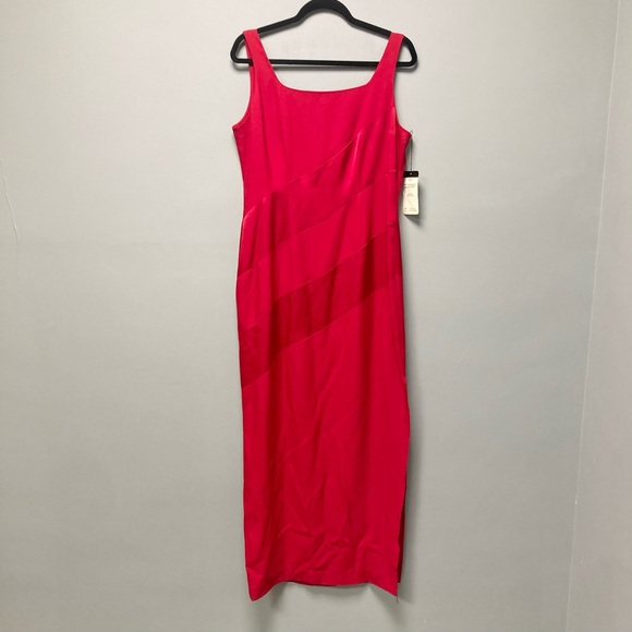 Vintage Adrianna Papell Red Evening Gown Dress Size 12 Sleeveless NEW Hong Kong - Picture 1 of 11
